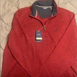 IZOD natural stretch sweater fleece 1/4 zip